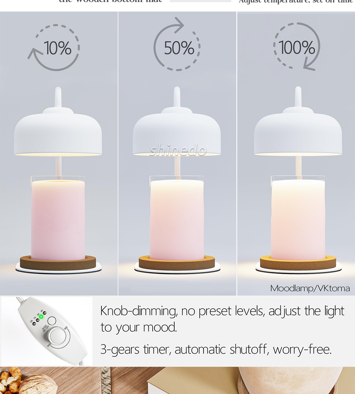 Simple melt wax aromatherapy candlestick light Aromatherapy candle light decoration candle warmer light SD-SL1856
