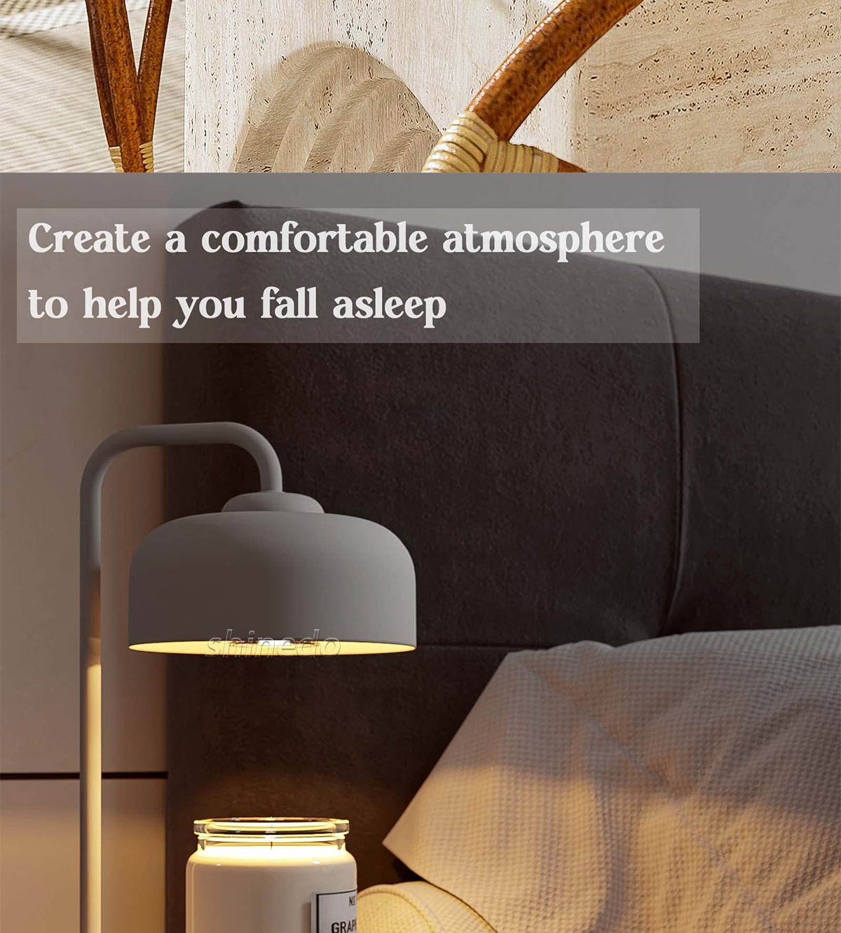 Simple melt wax aromatherapy candlestick light Aromatherapy candle light decoration candle warmer light SD-SL1856