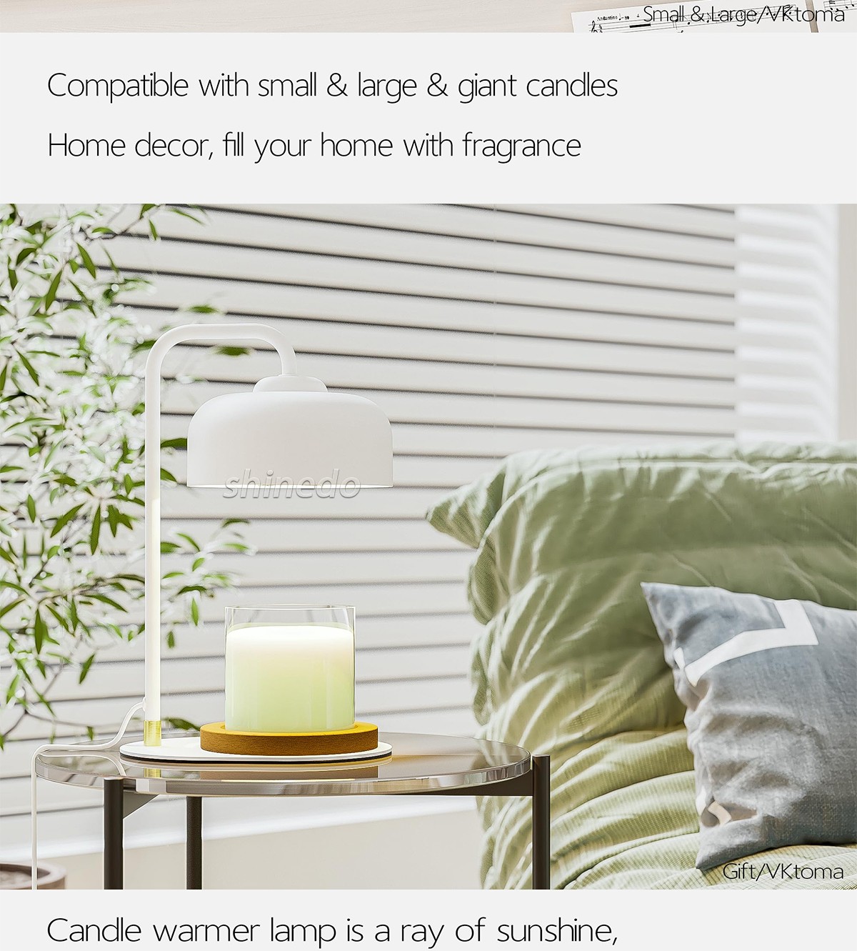 Simple melt wax aromatherapy candlestick light Aromatherapy candle light decoration candle warmer light SD-SL1856