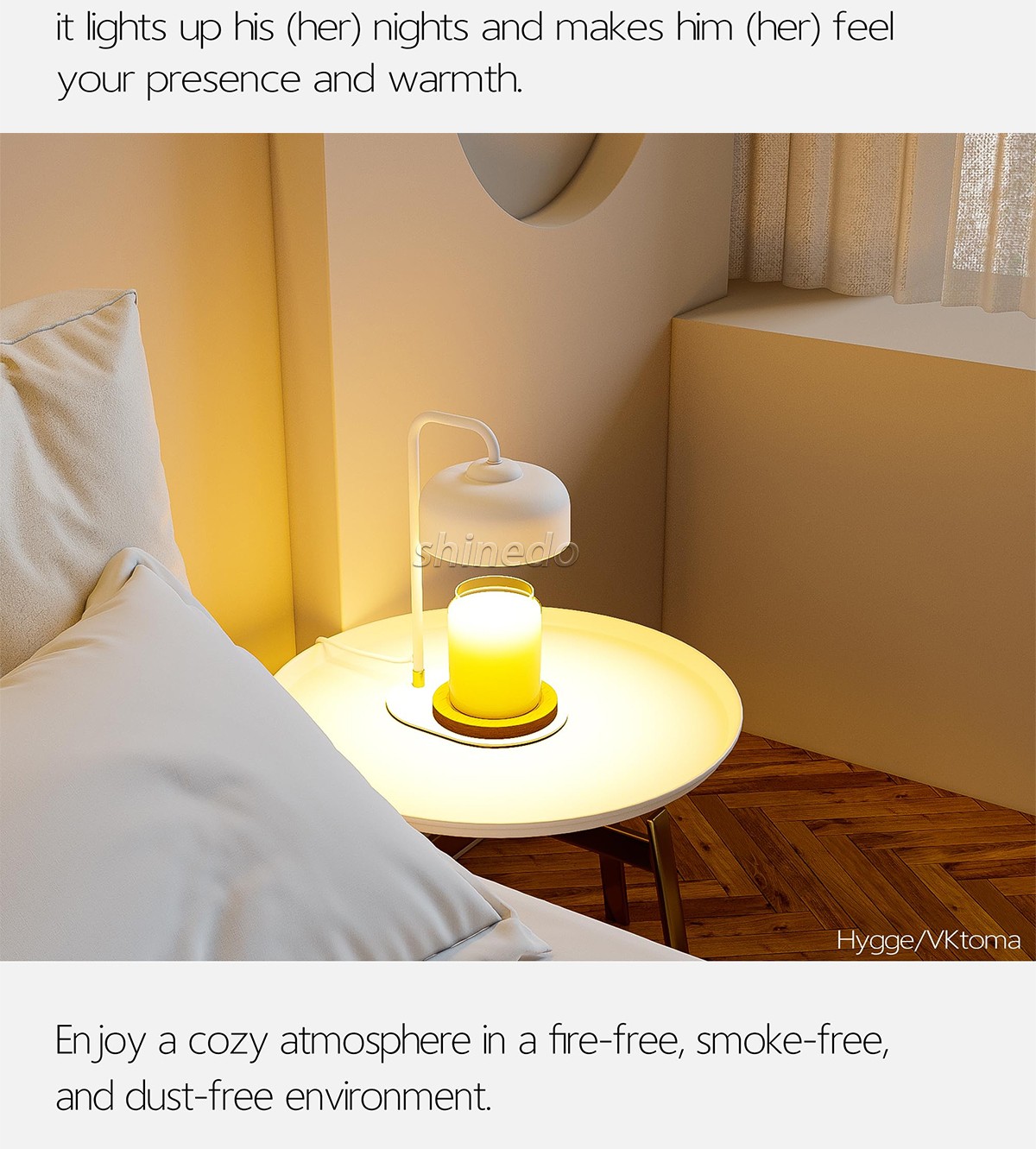 Simple melt wax aromatherapy candlestick light Aromatherapy candle light decoration candle warmer light SD-SL1856