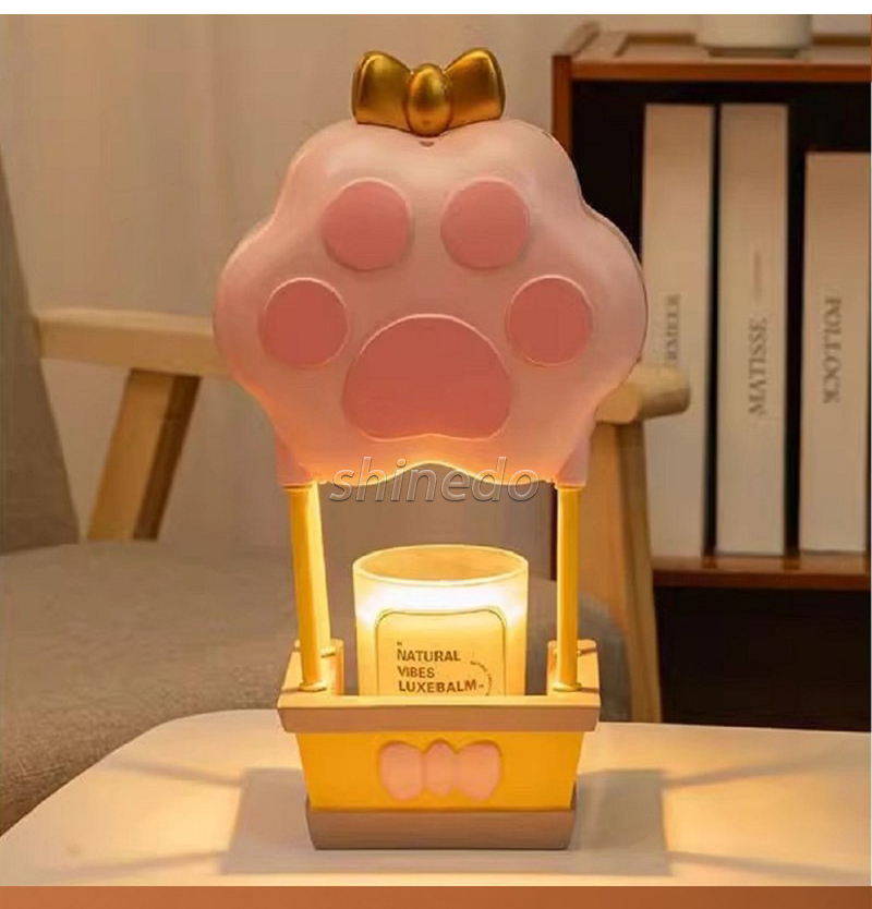 Cute cat claws no fire time to lighten the bedside table non-fire home aromatherapy lamp candle warmer lamp SD-SL1861