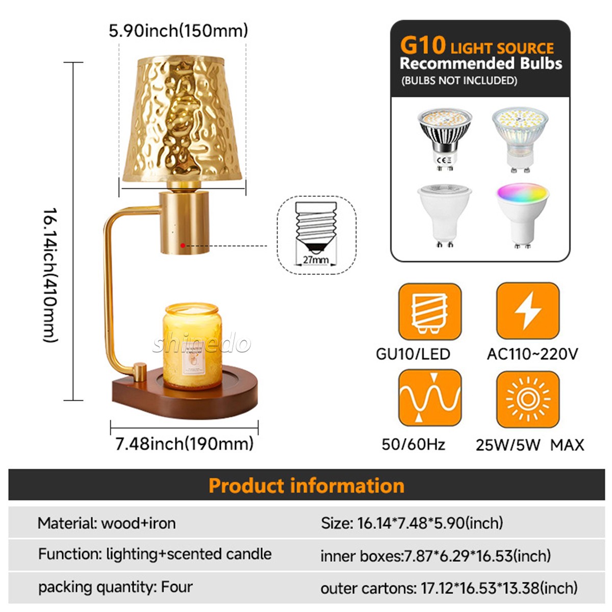 Melting wax aromatherapy timing middle bedroom bedside lamp household non-fire aromatherapy lamp candle warmer lamp SD-SL1862