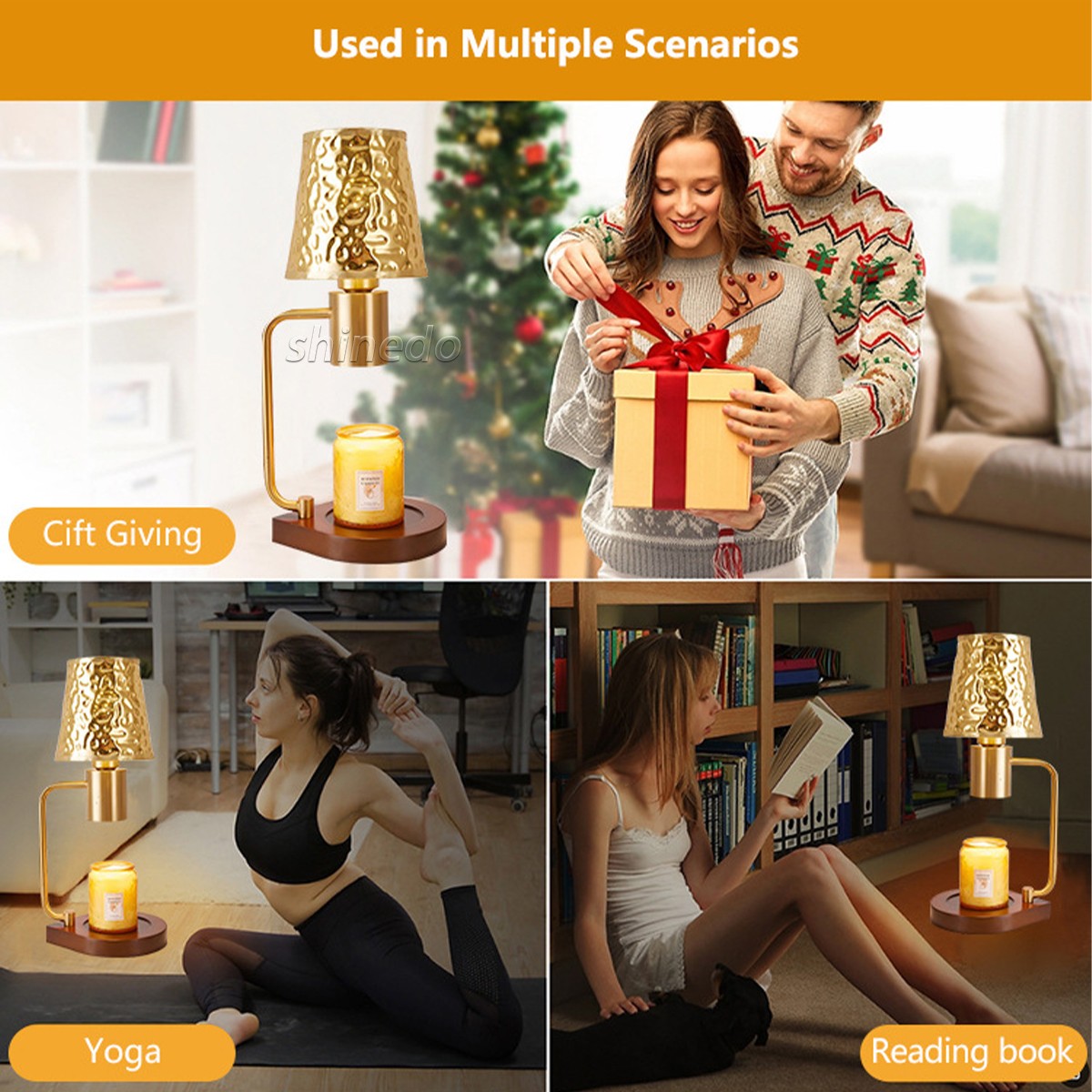 Melting wax aromatherapy timing middle bedroom bedside lamp household non-fire aromatherapy lamp candle warmer lamp SD-SL1862