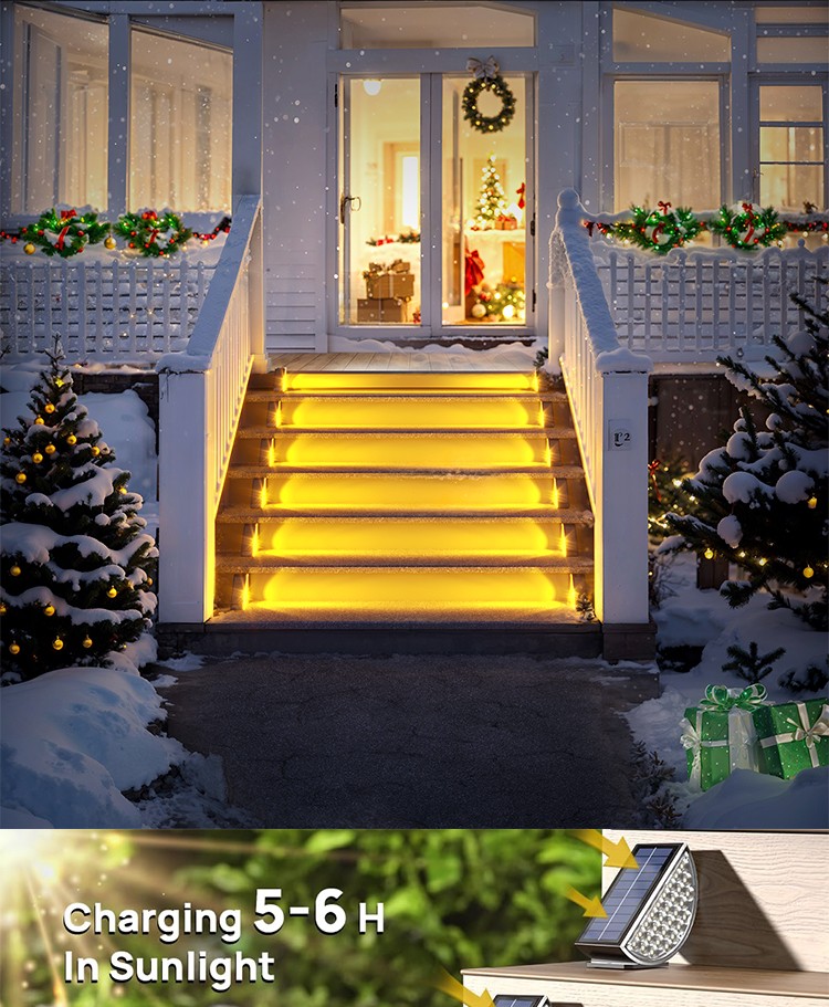 Stair treads Solar outdoor waterproof garden step aisle light induction lighting walk light SD-SL1724