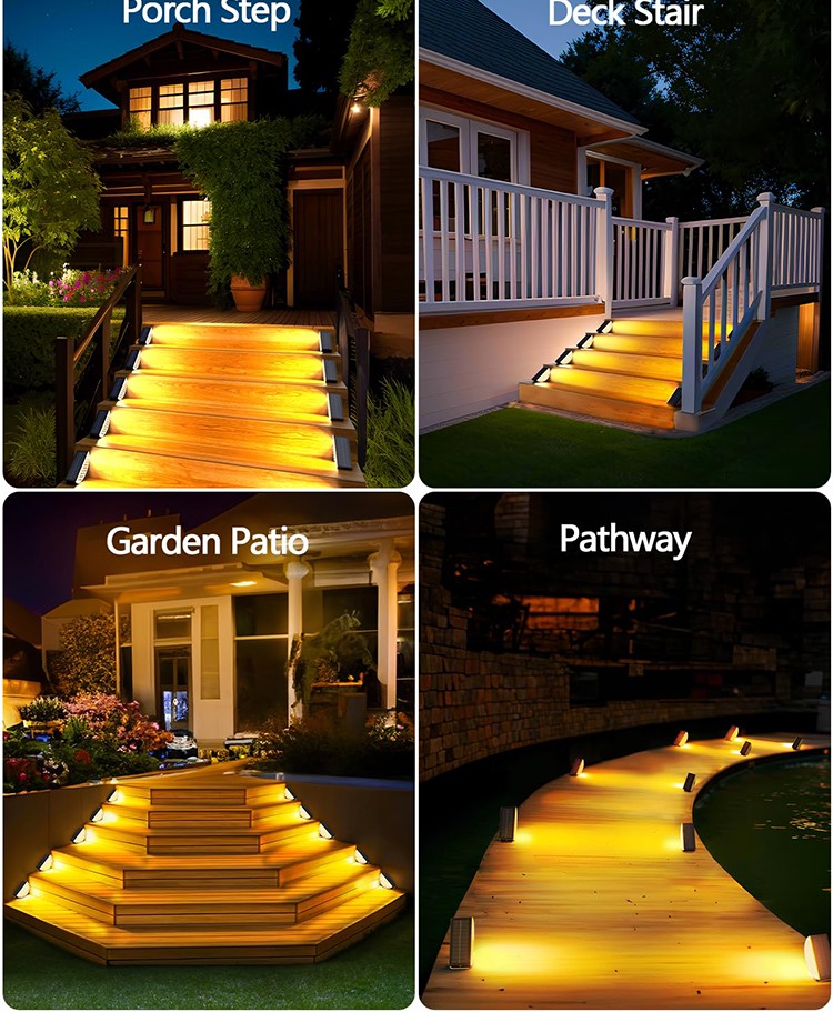 Stair treads Solar outdoor waterproof garden step aisle light induction lighting walk light SD-SL1724