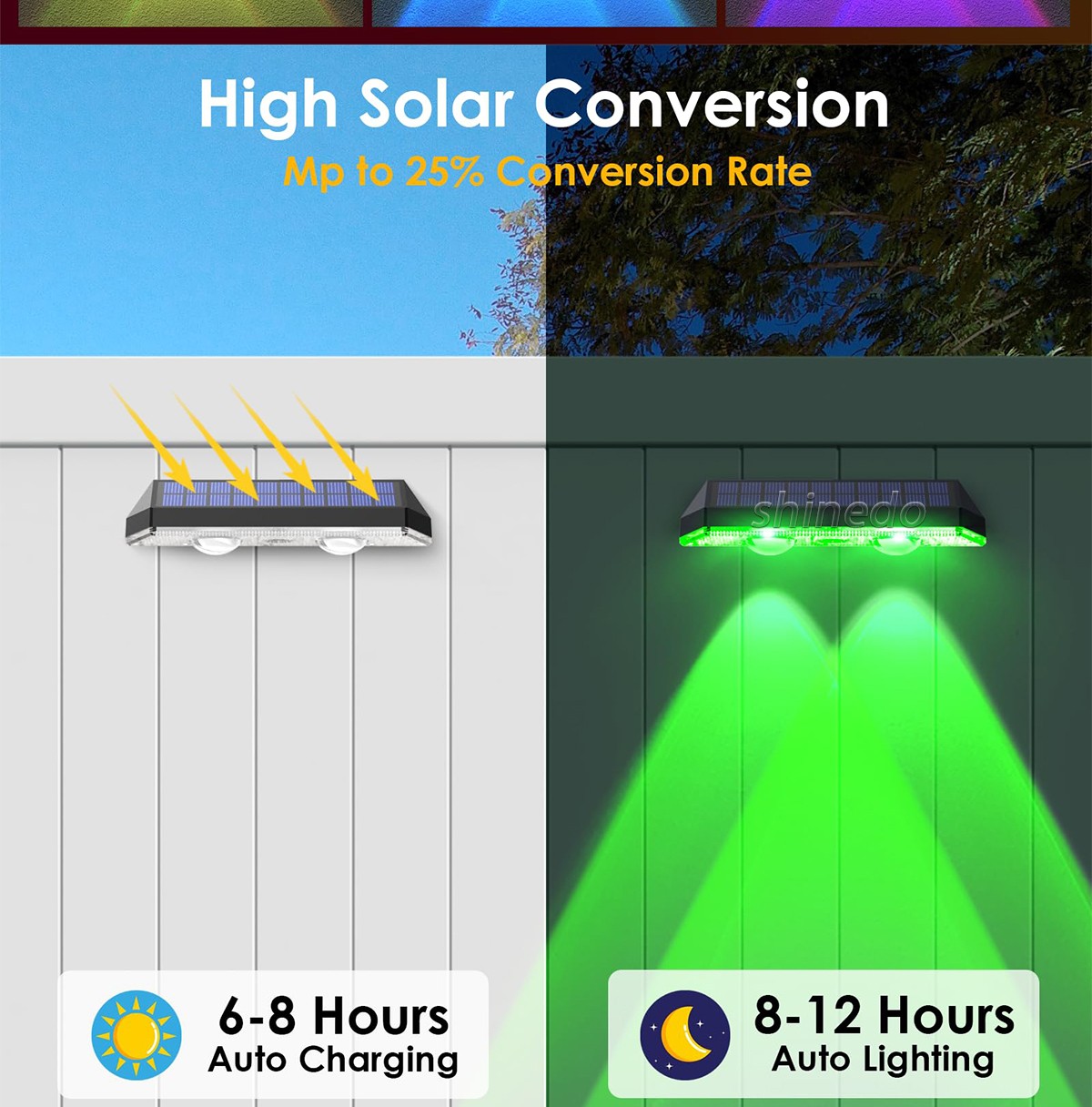 Solar outdoor courtyard waterproof wall washing light household villa wall landscape decoration spotlights SD-SL1803
