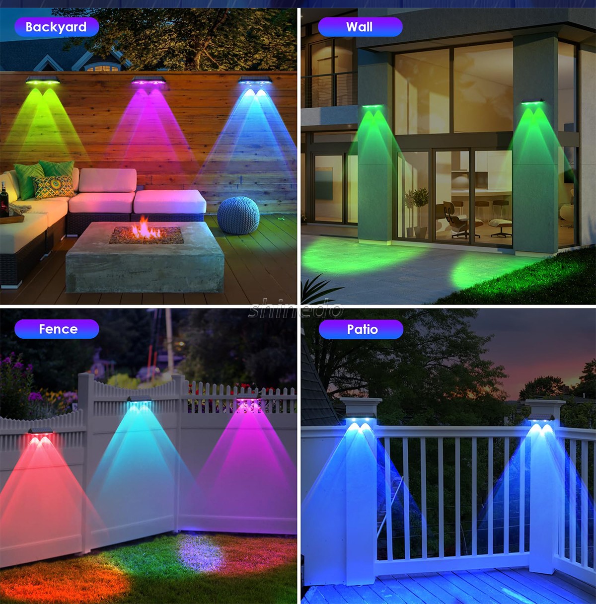 Solar outdoor courtyard waterproof wall washing light household villa wall landscape decoration spotlights SD-SL1803