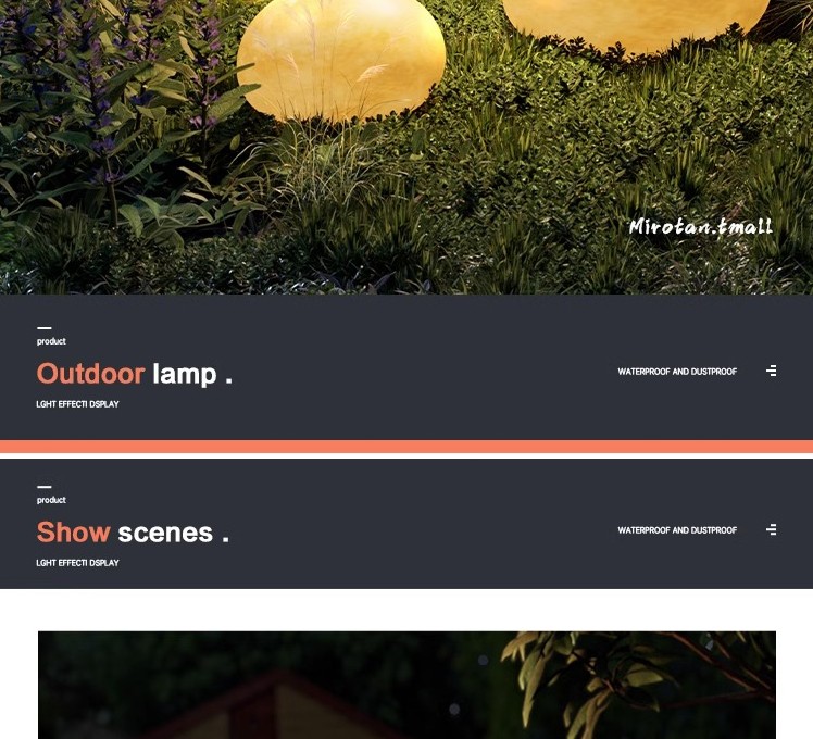 Solar cobblestone Outdoor park Garden atmosphere decorative landscape lights Outdoor villa garden lights SD-SL1811