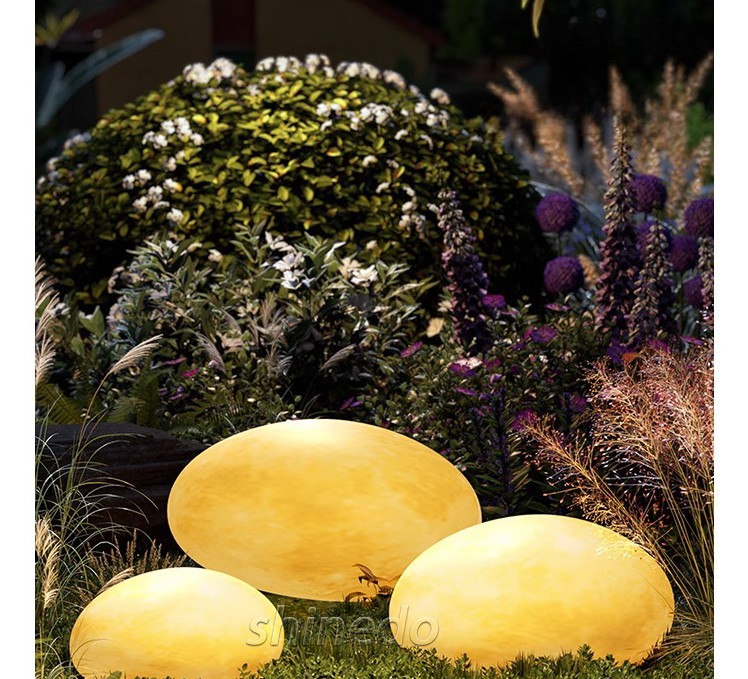 Solar cobblestone Outdoor park Garden atmosphere decorative landscape lights Outdoor villa garden lights SD-SL1811