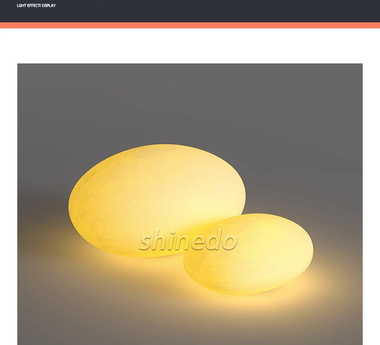 Solar cobblestone Outdoor park Garden atmosphere decorative landscape lights Outdoor villa garden lights SD-SL1811