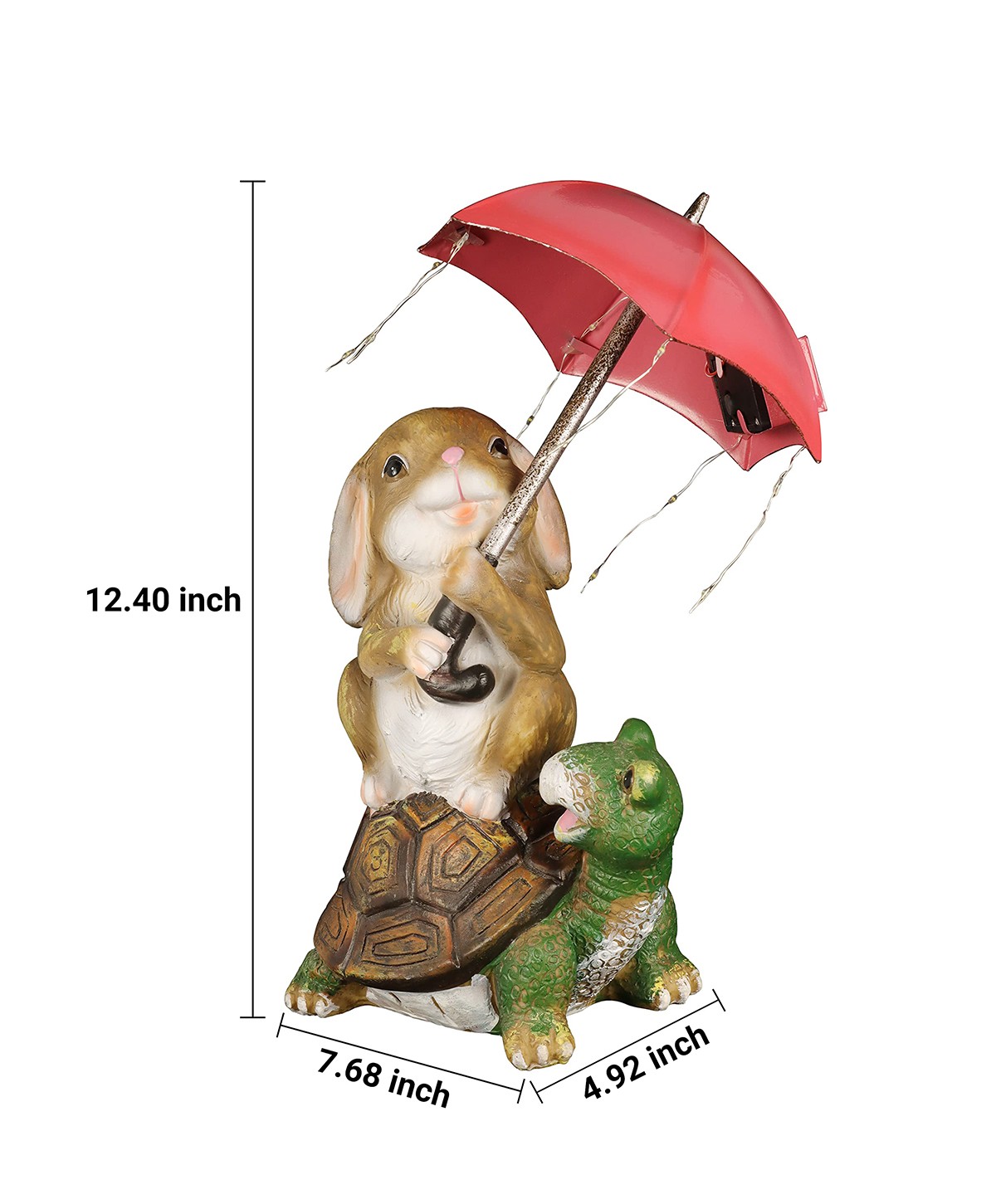 Custom patio garden resin cartoon umbrella rabbit creative outdoor decorations SD-SL1837