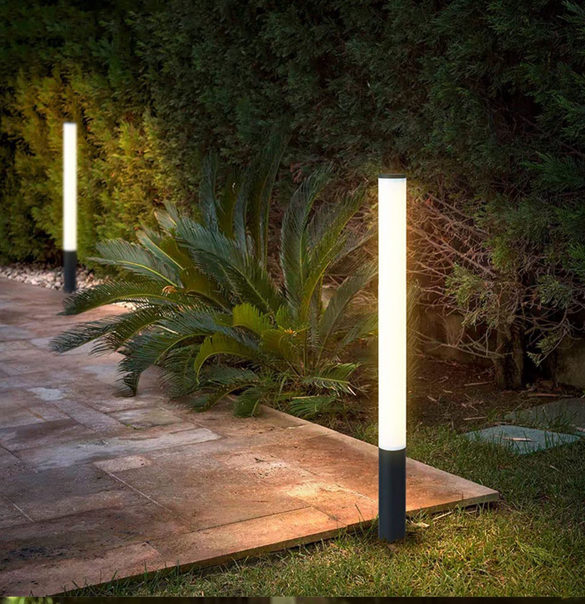 Simple cylindrical lawn light acrylic rod light scenic park square road low post light SD-SL1851