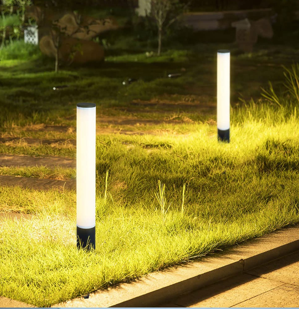 Simple cylindrical lawn light acrylic rod light scenic park square road low post light SD-SL1851