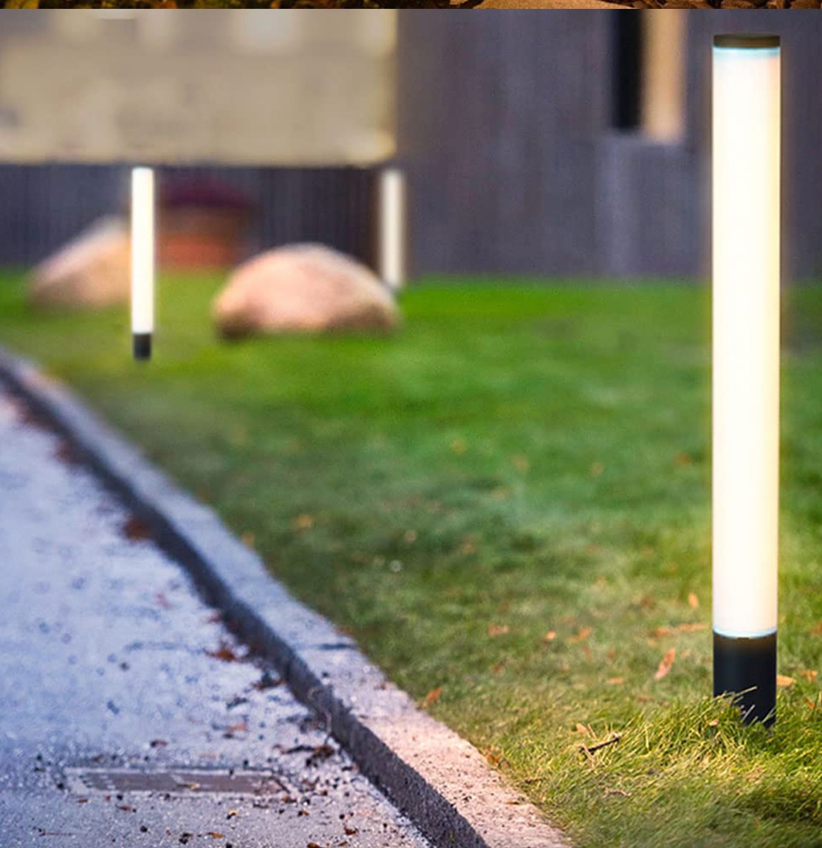 Simple cylindrical lawn light acrylic rod light scenic park square road low post light SD-SL1851