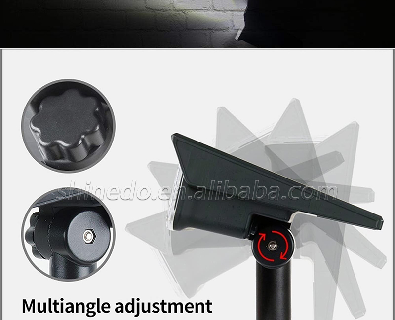 IP65 Waterproof LED Landscape Lights with Stake Adjustable Spotlight Garden Solar Landscape Light for Outdoor Pathway Garden SD-SL1725