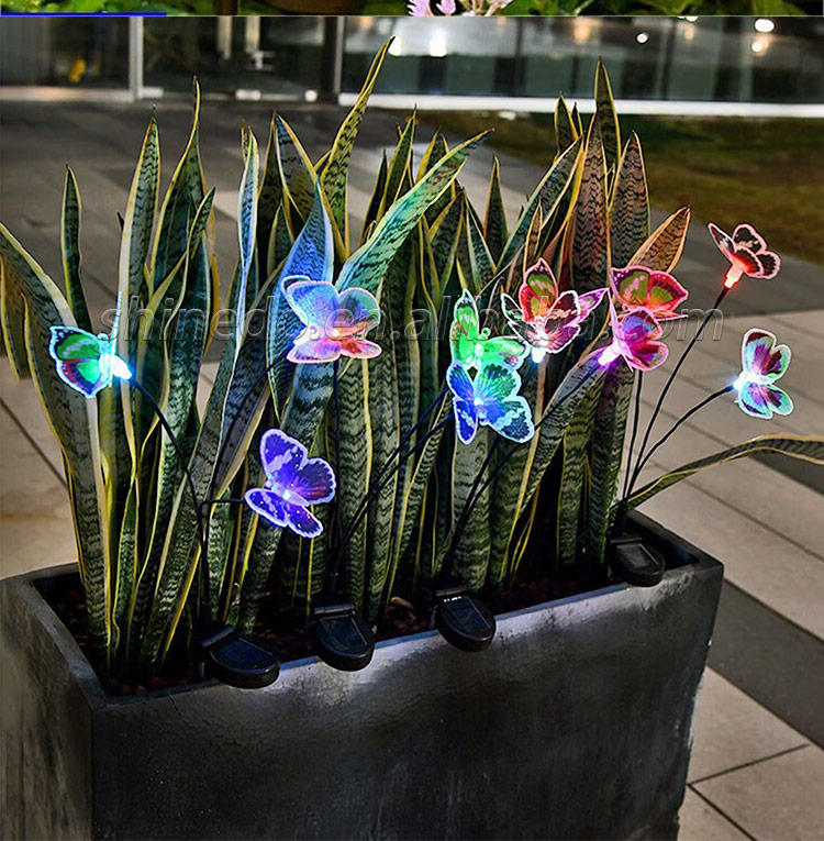 Solar butterfly Swing Decorative Light Waterproof LED Solar Landscape Light SD-SL1796