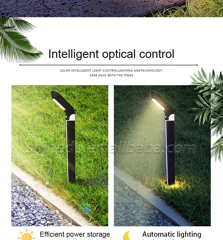 High Brightness Aluminum Led Solar Garden Lights Outdoor Street Landscape Light Decorative Garden Solar Led Lawn Bollard Lights SD-SL1831