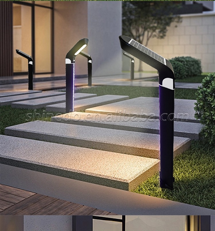 High Brightness Aluminum Led Solar Garden Lights Outdoor Street Landscape Light Decorative Garden Solar Led Lawn Bollard Lights SD-SL1831