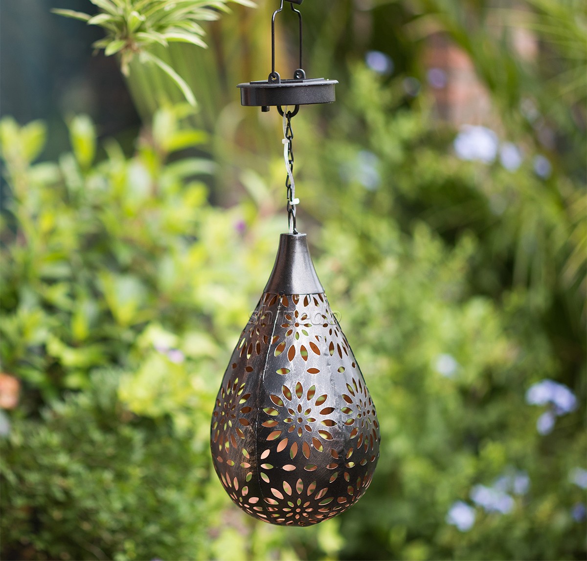 Solar Powered LED Hanging Lantern IP65 Waterproof Outdoor Garden Light for Yard Fence Flower Decorative SD-SL1881