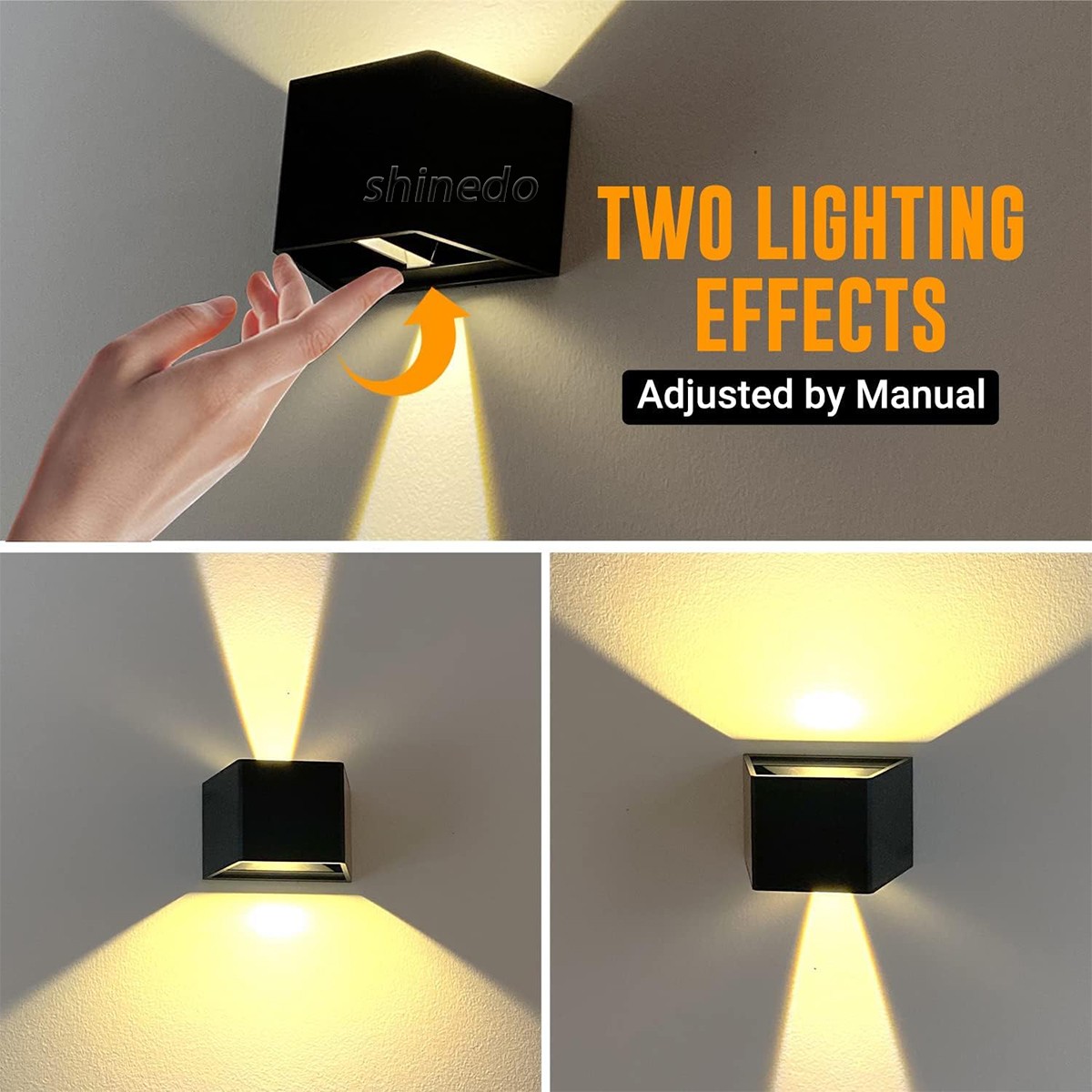 Led Solar Light Outdoor Wall Lamps Energy Garden Villa Landscape Adjustable Angle Wall Mounted up and Down Led Solar Wall Light SD-SL2069