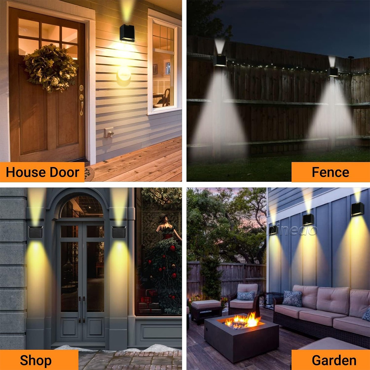 Led Solar Light Outdoor Wall Lamps Energy Garden Villa Landscape Adjustable Angle Wall Mounted up and Down Led Solar Wall Light SD-SL2069