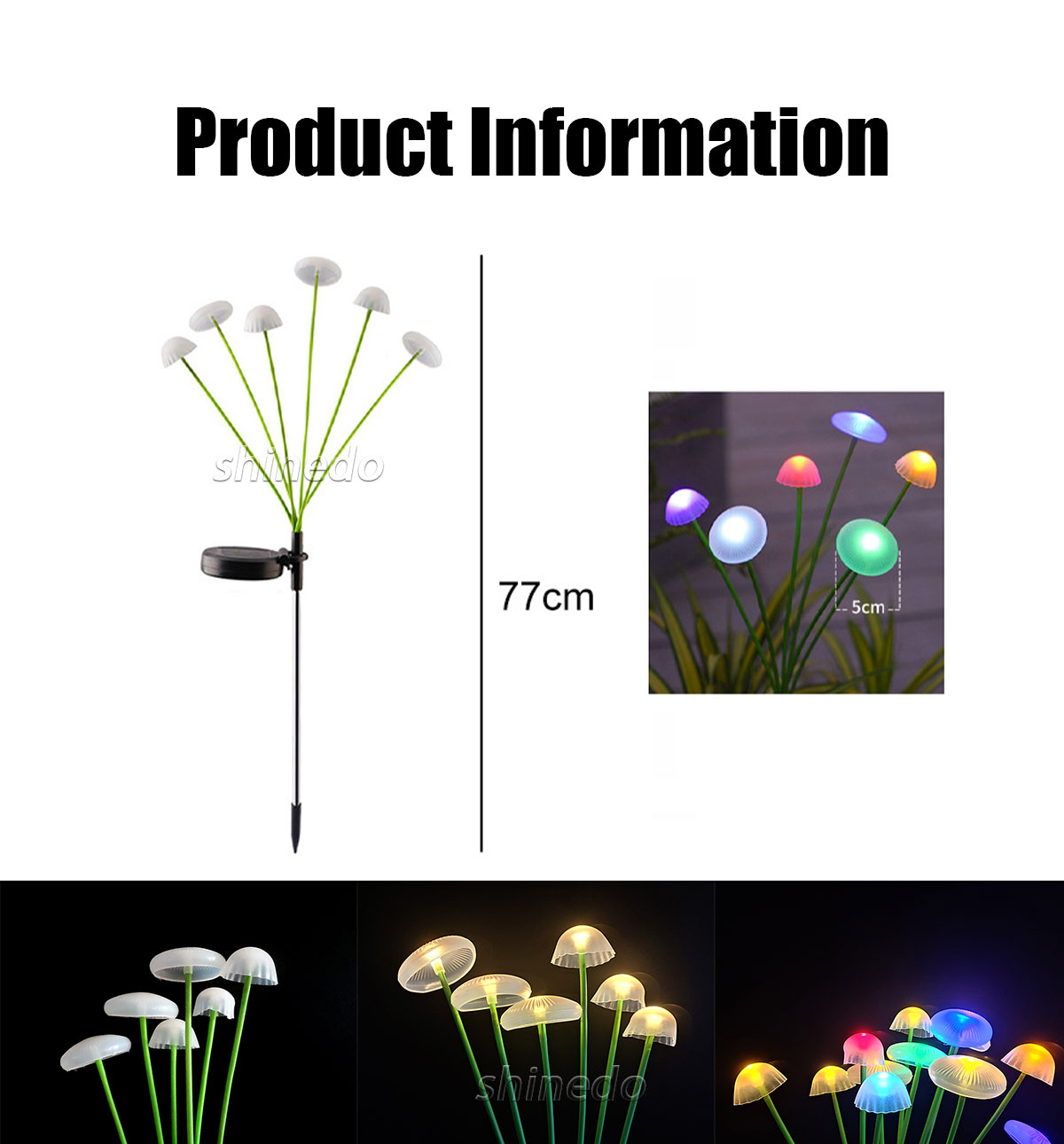 Solar Mushroom Fairy Light Outdoor Garden Courtyard Villa Light Ip65 Waterproof Landscape Decorative Led Solar Garden Lawn Light SD-SL2114