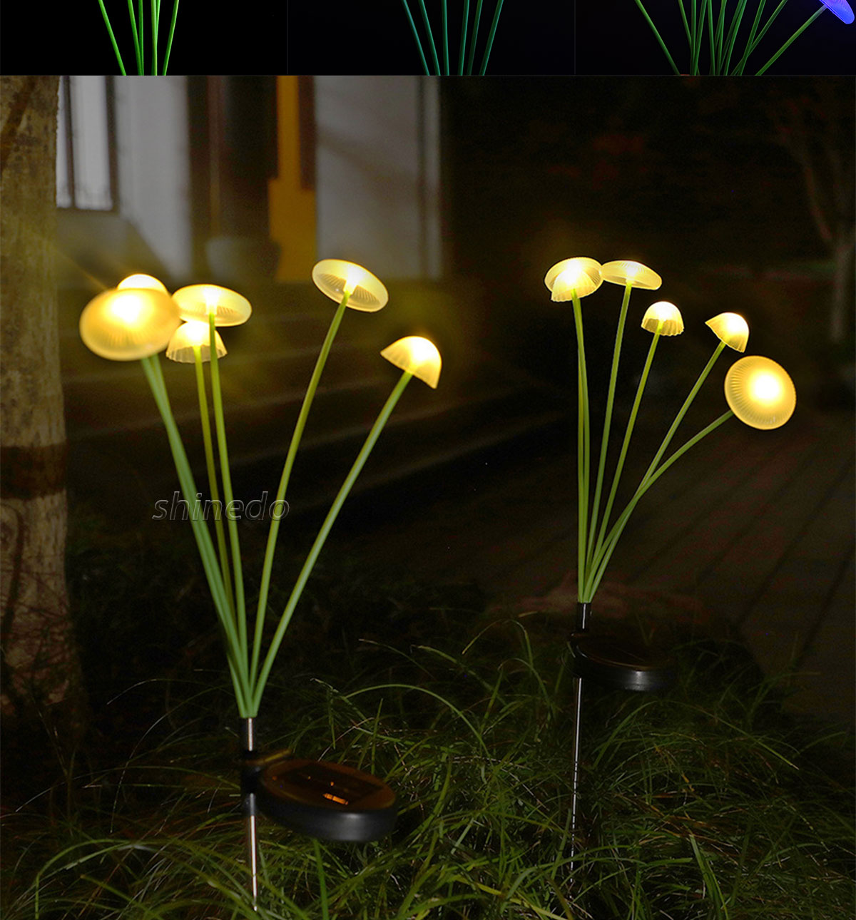 Solar Mushroom Fairy Light Outdoor Garden Courtyard Villa Light Ip65 Waterproof Landscape Decorative Led Solar Garden Lawn Light SD-SL2114