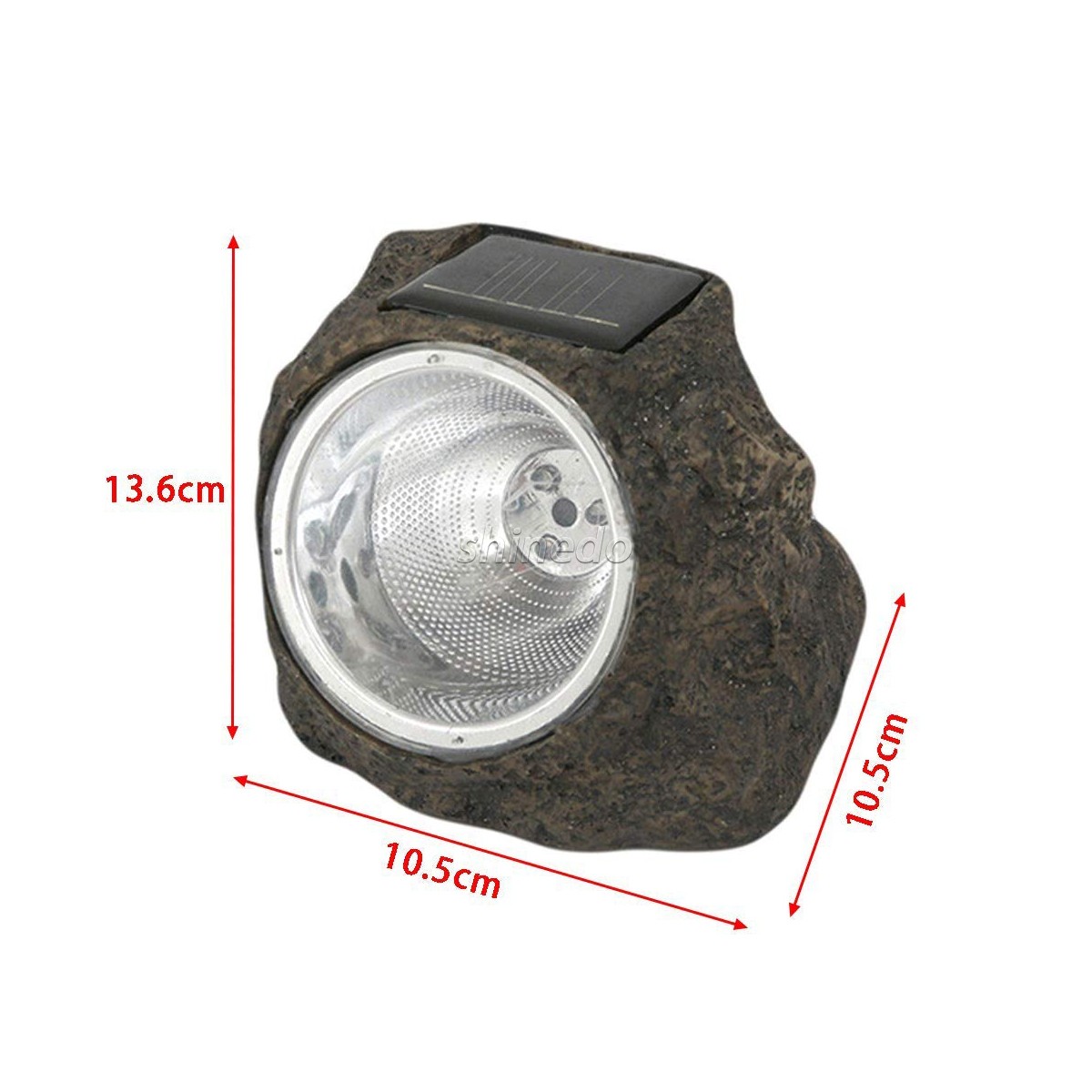 LED Spotlight Solar Powered Garden Light for Ground Walkway IP65 Waterproof Outdoor Lawn Rock Light Stylish Yard Decor Stone SD-SL2132