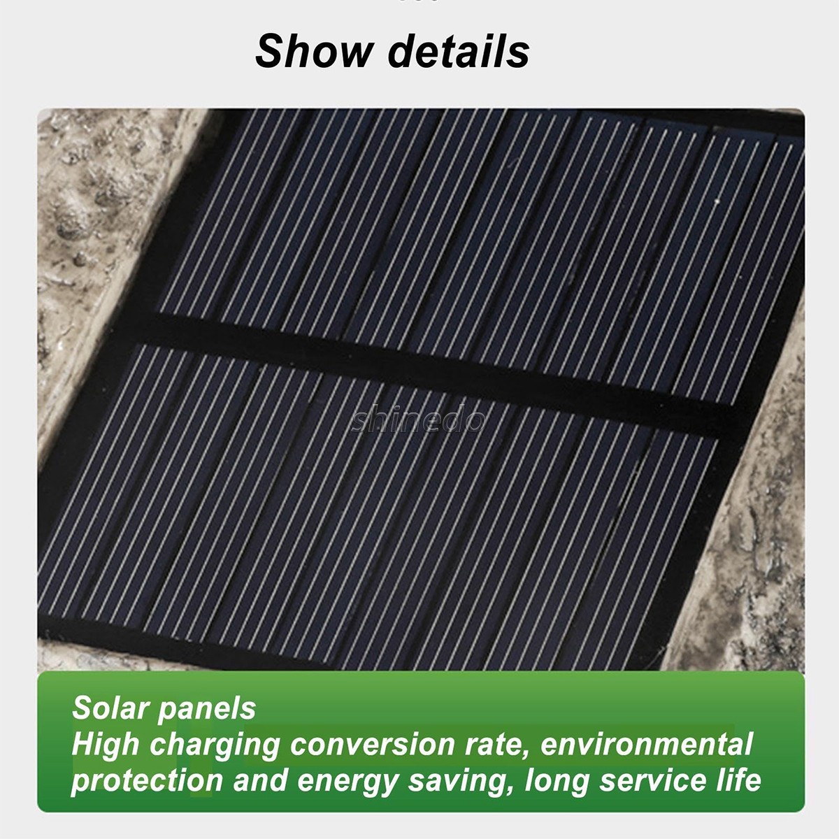 LED Spotlight Solar Powered Garden Light for Ground Walkway IP65 Waterproof Outdoor Lawn Rock Light Stylish Yard Decor Stone SD-SL2132