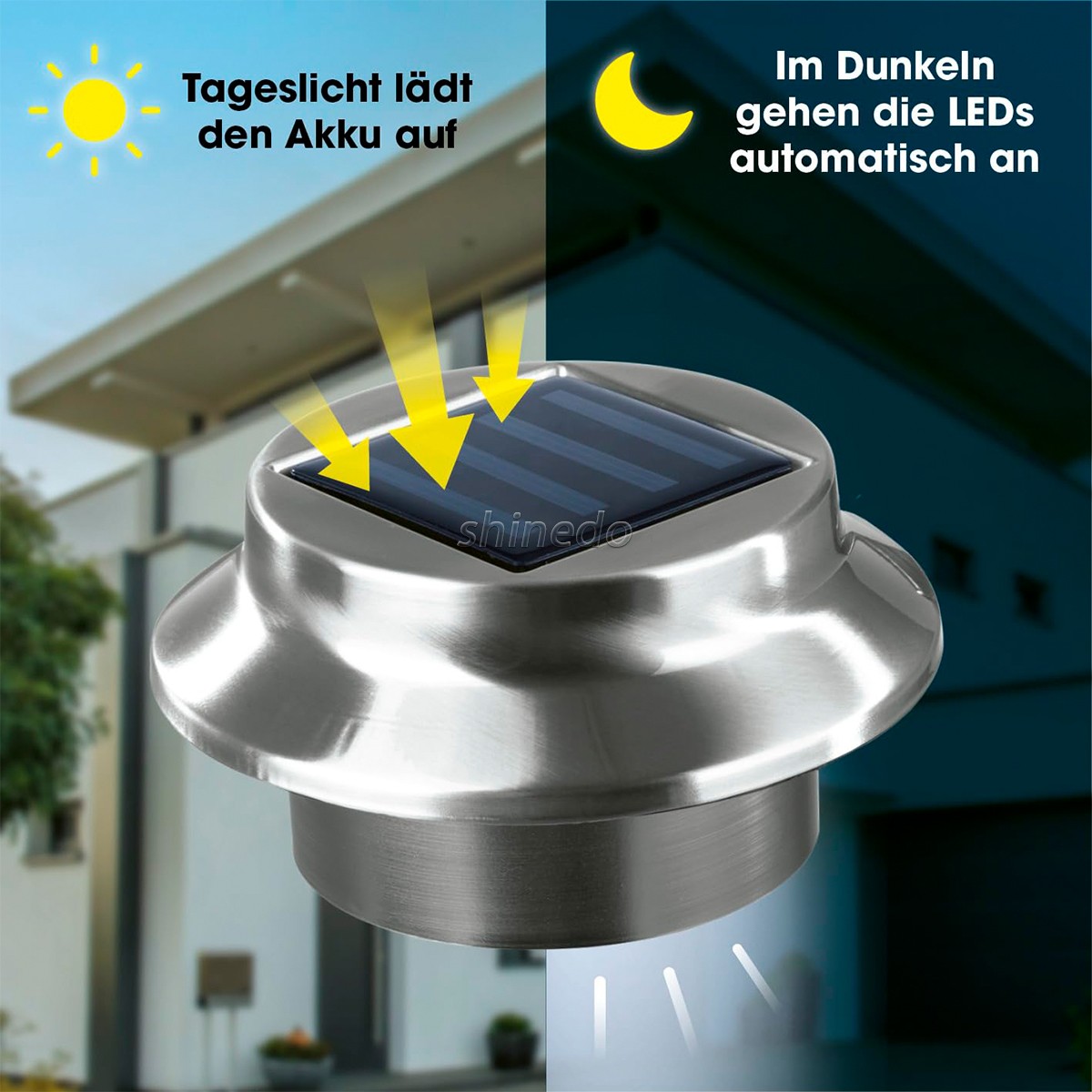 Waterproof Outdoor Solar Garden Light Powered Security Wall Lamp LED Solar Fence Garden Yard Roof Tree Gutter Solar Garden Light SD-SL2133