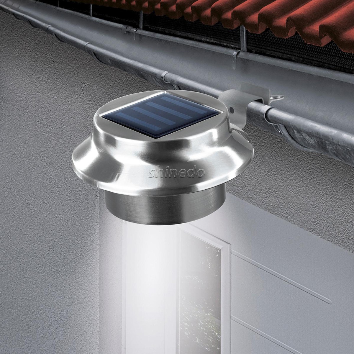 Waterproof Outdoor Solar Garden Light Powered Security Wall Lamp LED Solar Fence Garden Yard Roof Tree Gutter Solar Garden Light SD-SL2133