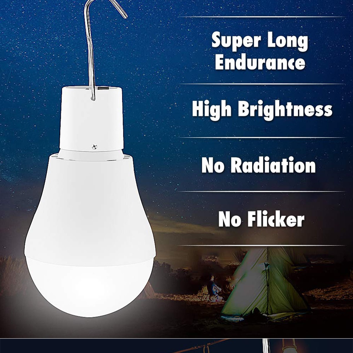 PVC Body LED Solar Lamp with Warm White Light Outdoor Solar Panel for Garden Patio Use Power Supply SD-SL2134