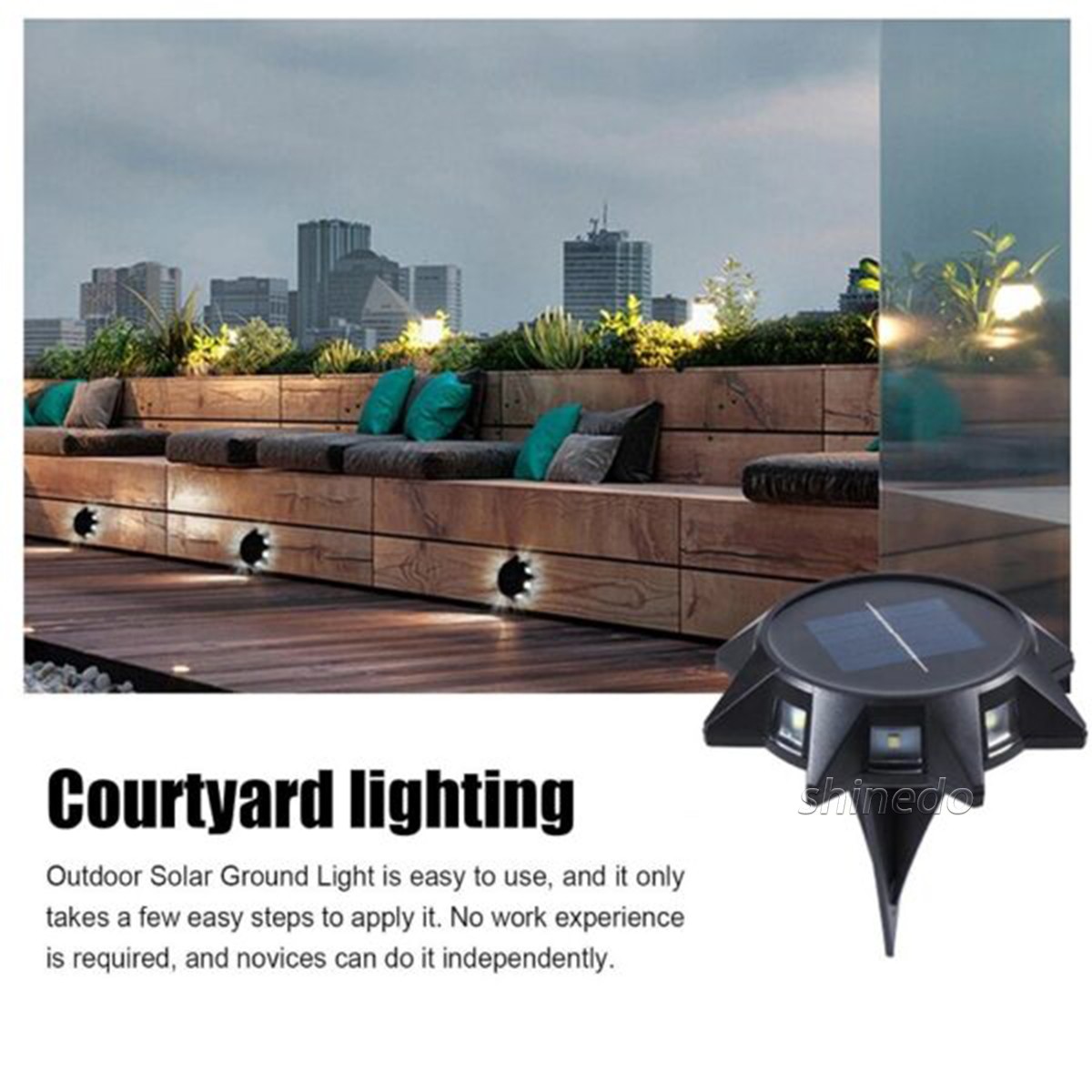 IP65 Waterproof Garden Solar Power Disk Lamp Landscape Yard Pathway Walkway Outdoor Garden Decor Led Solar Buried Lawn Light SD-SL2138
