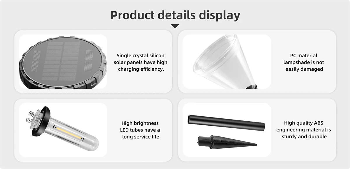 Solar Spotlight Light Outdoor Waterproof Led Solar Garden Lamp Pathway Lawn Landscape Lighting Solar Panel Garden Light With Ce SD-SL2159