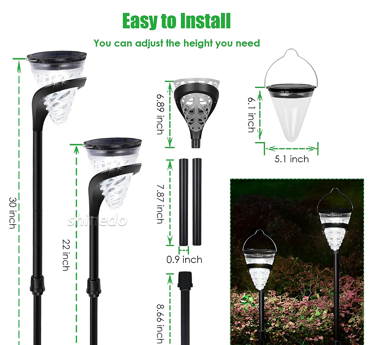 ROHS Certified Waterproof IP65 Led Outdoor Solar Lamp Lighting Decoration Landscape Lights Solar Channel Lawn Garden Light SD-SL2161