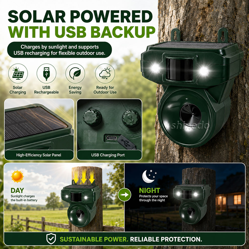 Solar Powered USB Rechargeable Mole Repeller Solar Powered USB Rechargeable Mole Repeller