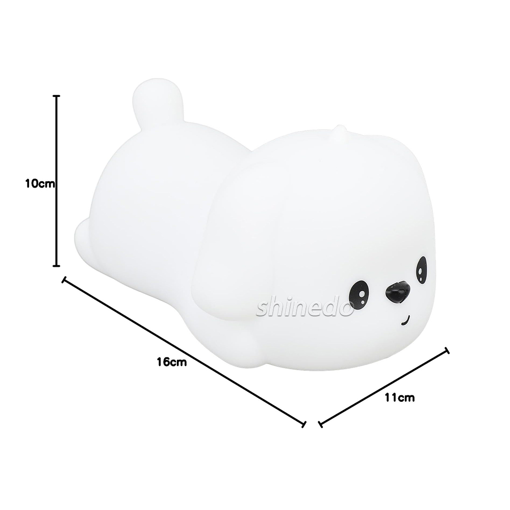 Touch Control LED Night Light – Portable Rechargeable Silicone Lamp Mini Paddling Chick Cute Animals Lamp for Bedside Sleeping