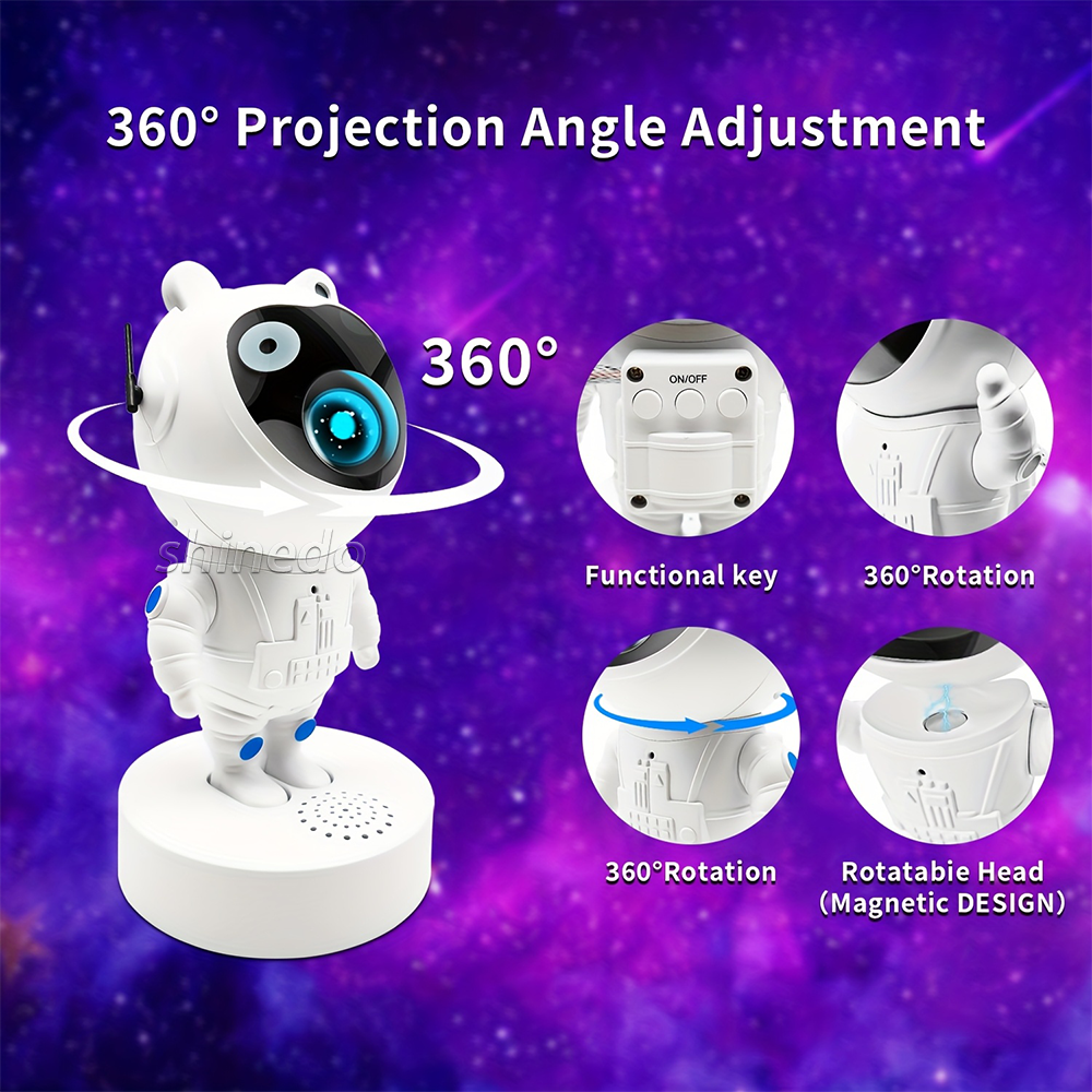 Kids Astronaut Galaxy Star Projector – Starry Night Light with Bluetooth Speaker Kids Astronaut Galaxy Star Projector – Starry Night Light with Bluetooth Speaker