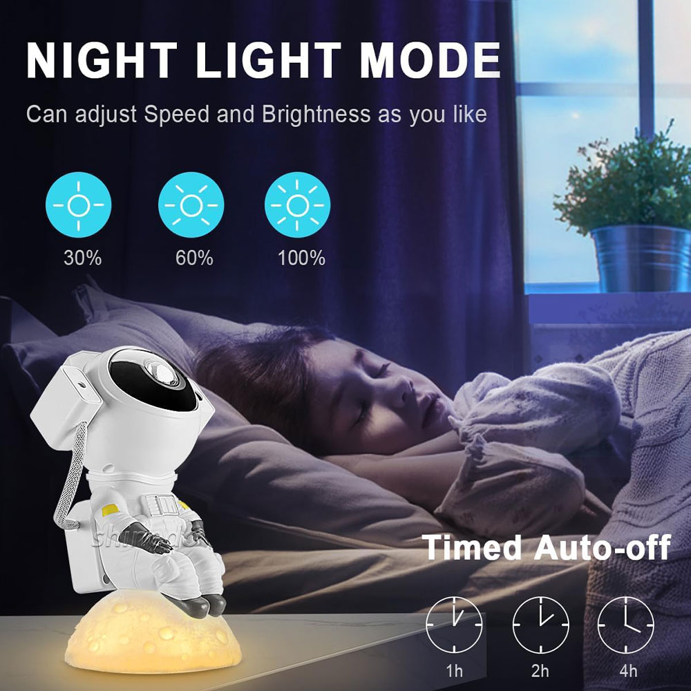 Astronaut Galaxy Star Projector – 360° Rotating Magnetic Head Nebula Night Light with Remote Astronaut Galaxy Star Projector – 360° Rotating Magnetic Head Nebula Night Light with Remote