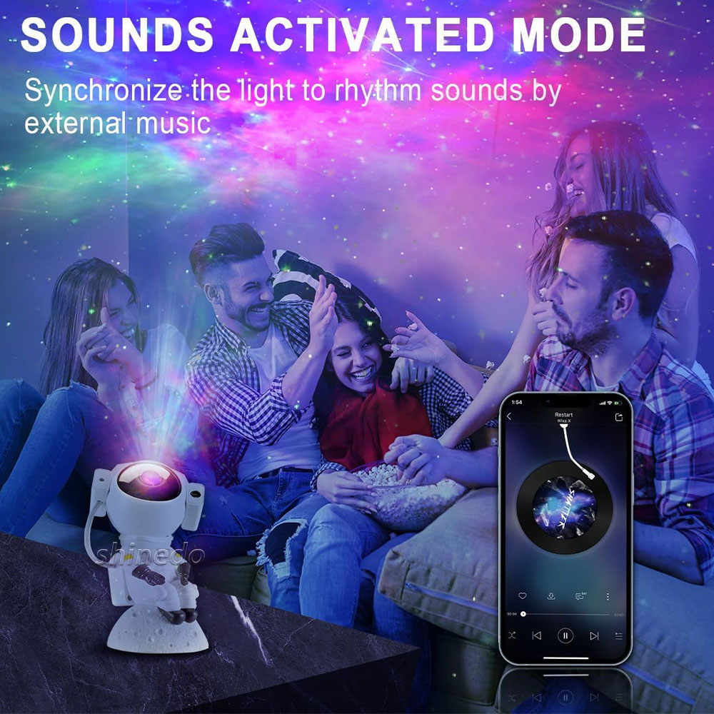 Astronaut Galaxy Star Projector – 360° Rotating Magnetic Head Nebula Night Light with Remote Astronaut Galaxy Star Projector – 360° Rotating Magnetic Head Nebula Night Light with Remote