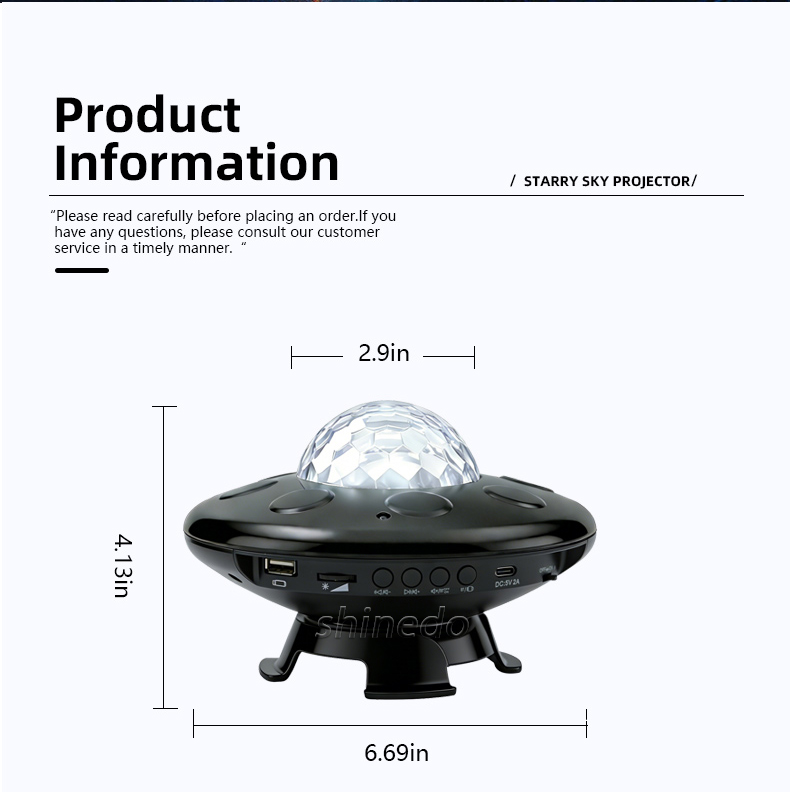 UFO LED Projector Lamp – BT Music Speaker Starry Sky Projector with Remote Control UFO LED Projector Lamp – BT Music Speaker Starry Sky Projector with Remote Control