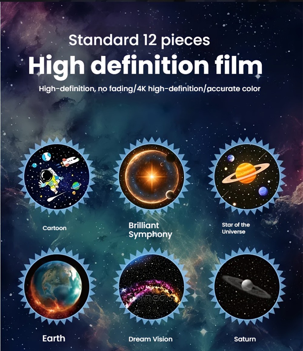 USB Star Projector – Multiple Patterns HD Planetarium Galaxy Ceiling Light with Adjustable Brightness for Bedroom Decor USB Star Projector – Multiple Patterns HD Planetarium Galaxy Ceiling Light with Adjustable Brightness for Bedroom Decor