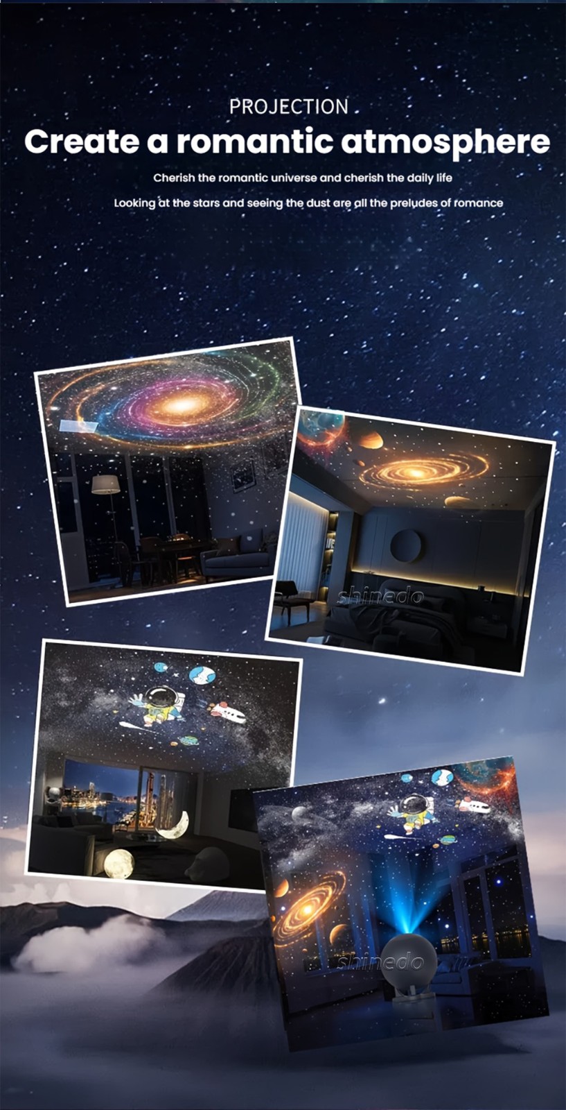 USB Star Projector – Multiple Patterns HD Planetarium Galaxy Ceiling Light with Adjustable Brightness for Bedroom Decor USB Star Projector – Multiple Patterns HD Planetarium Galaxy Ceiling Light with Adjustable Brightness for Bedroom Decor