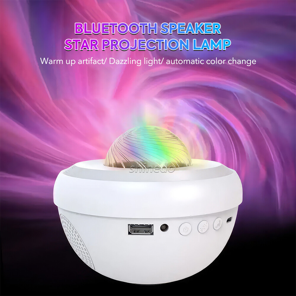 USB Mini Galaxy Night Light – Round Starry Sky Nebula Projector with Sound USB Mini Galaxy Night Light – Round Starry Sky Nebula Projector with Sound