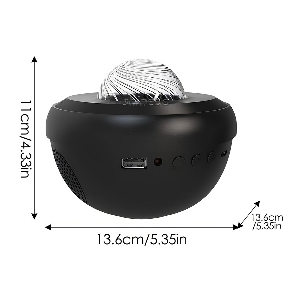 USB Mini Galaxy Night Light – Round Starry Sky Nebula Projector with Sound USB Mini Galaxy Night Light – Round Starry Sky Nebula Projector with Sound