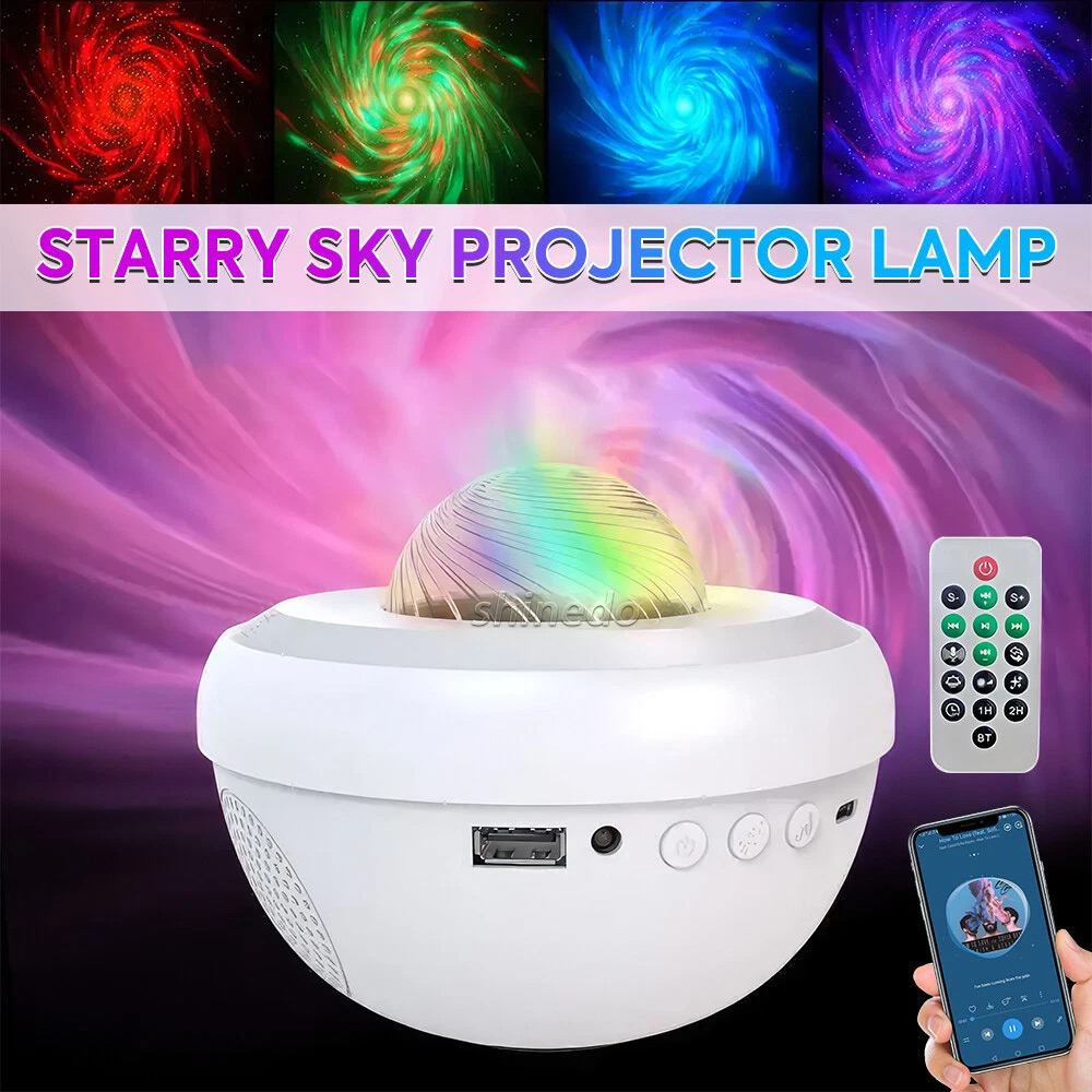 USB Mini Galaxy Night Light – Round Starry Sky Nebula Projector with Sound USB Mini Galaxy Night Light – Round Starry Sky Nebula Projector with Sound