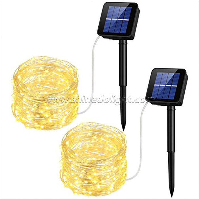 100LED  Solar Copper String Light