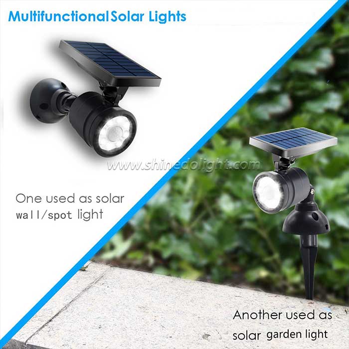 Multipurpose Solar Spot Wall Light for Garden