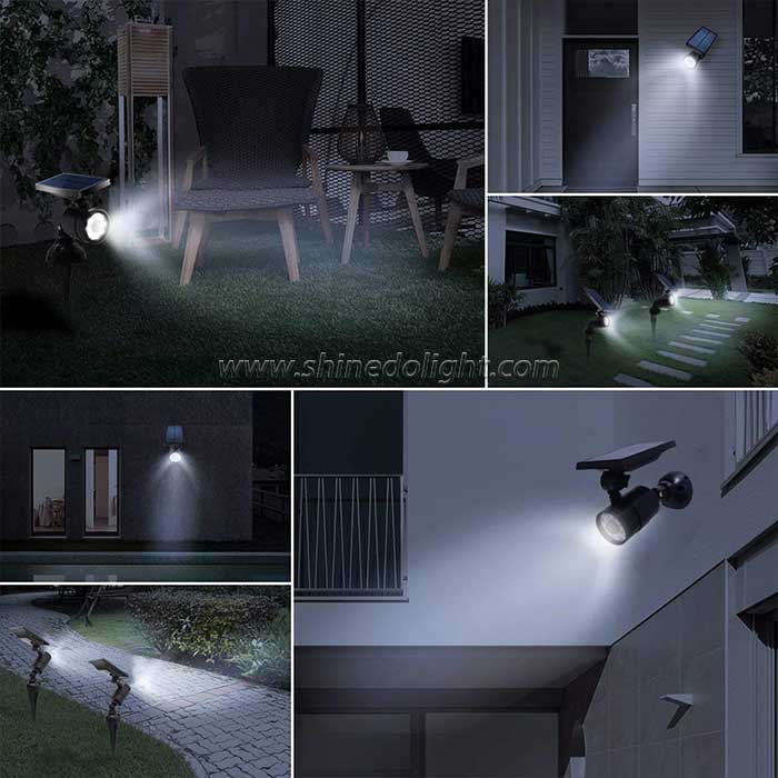 Multipurpose Solar Spot Wall Light for Garden