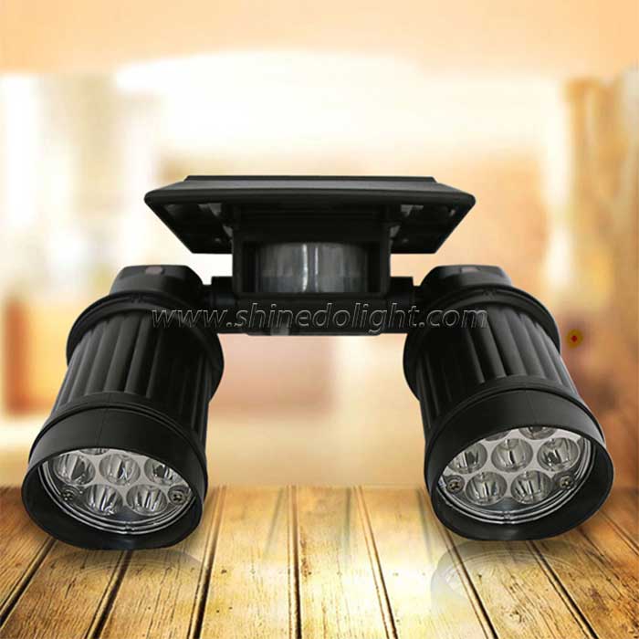 14 LED Adjustable Solar Spotlight Landscape Light 